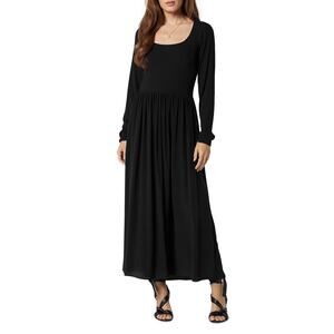 Joie Women's Black 100% Silk Square Neck Maxi Dress Size M NWT